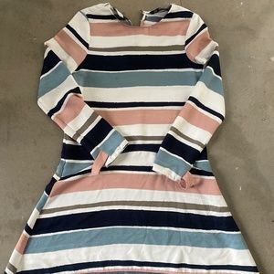 Striped Hi-Low Dress